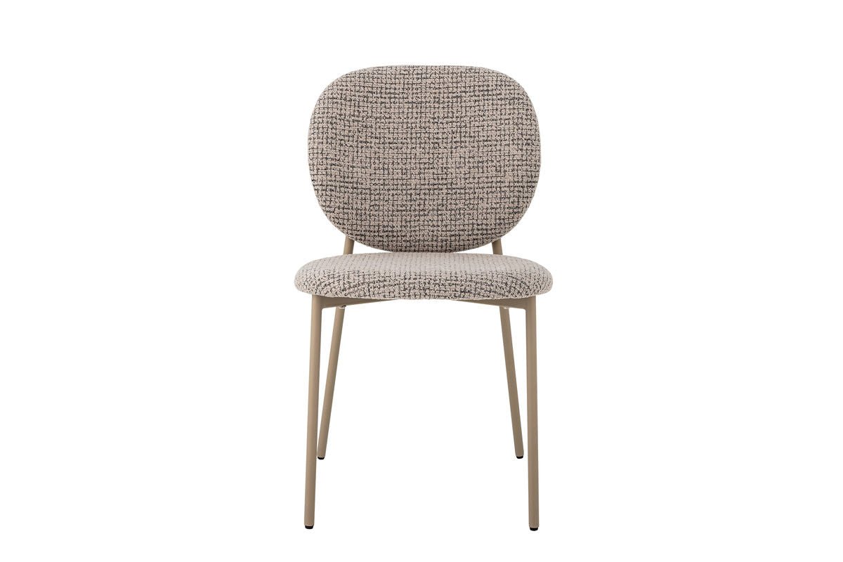 Holly Esszimmerstuhl – Chenille-Polster, Blau/Naturton Für Komfort Modern Design
