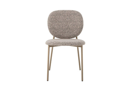 Holly Esszimmerstuhl – Chenille-Polster, Blau/Naturton Für Komfort Modern Design