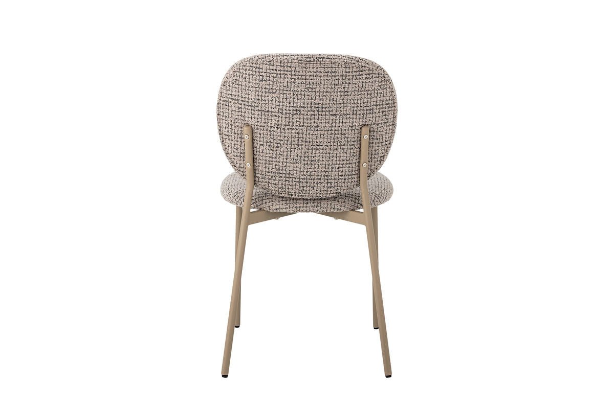Holly Esszimmerstuhl – Chenille-Polster, Blau/Naturton Für Komfort Modern Design