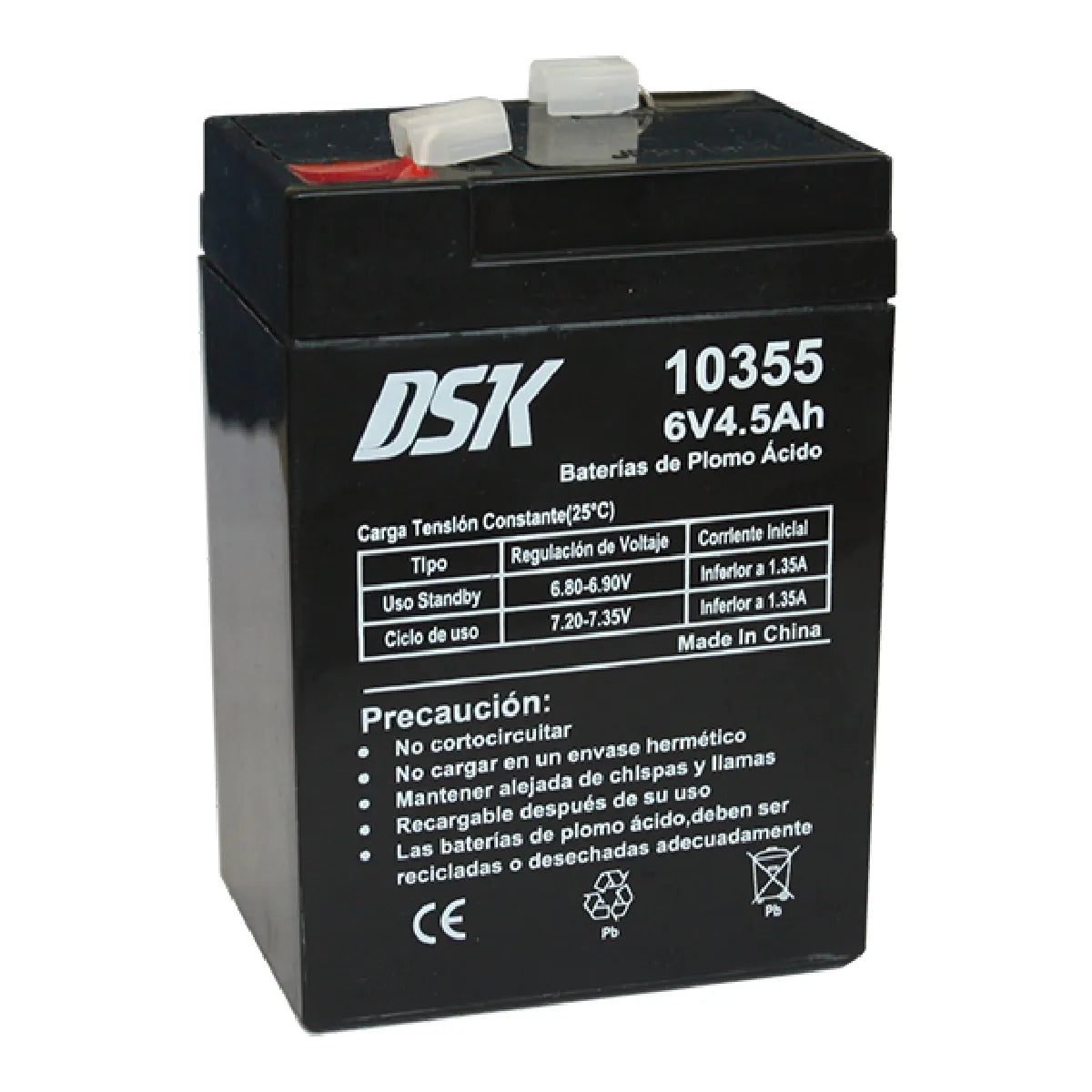 Batería DSK VRLA AGM 6V 4,5Ah