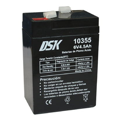 Batería DSK VRLA AGM 6V 4,5Ah