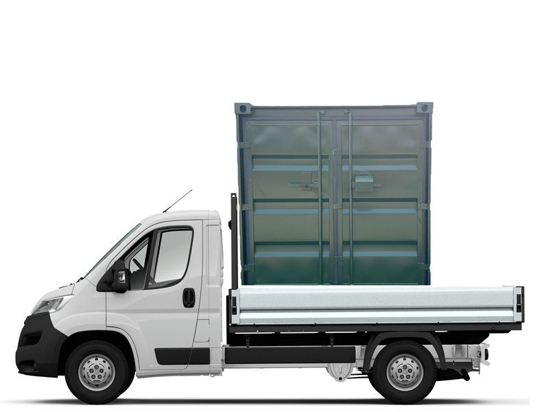 Container 8-Fuß Neu RAL 6007 Grün Standard Lagerlösung