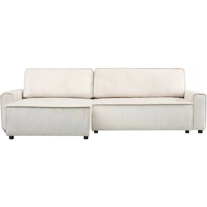 Palozi Sofa Montaigne Sofá de esquina convertible beige 282 × 153 × 93 cm