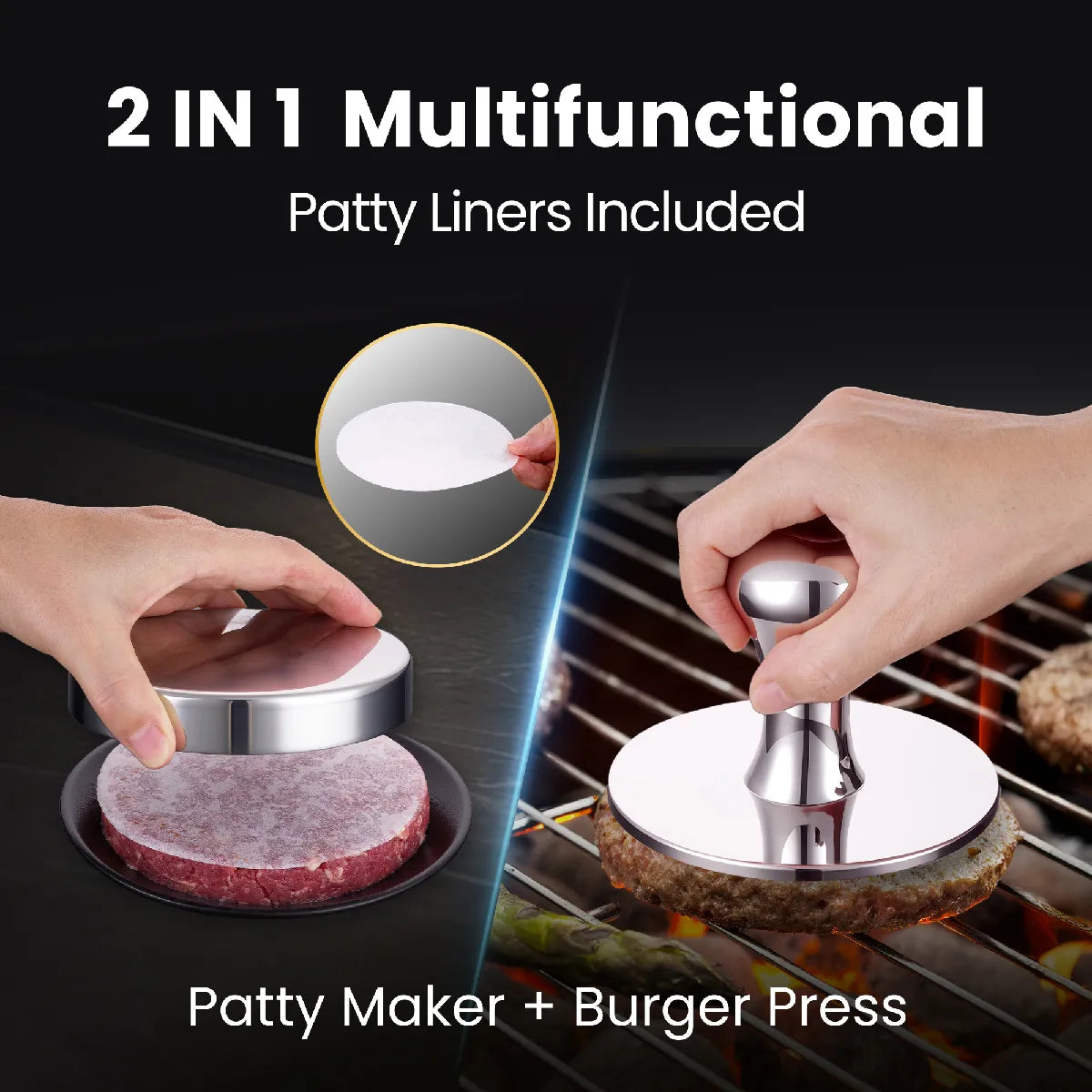Presse Smash Burger Inox Gourmet Easy MKR00015644013