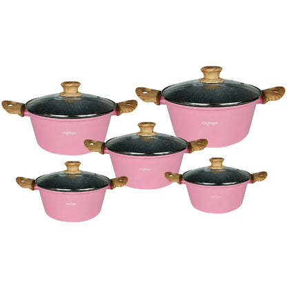 Batterie Marmites Aluminium Cheffinger Rose MKR00014892250
