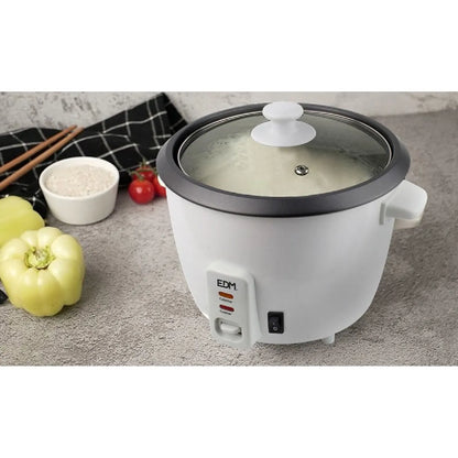 Edm 07789 Cocinador de Arroz Eléctrico 1L Blanco