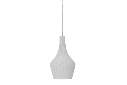 Luxusbetten24 Tavana Pendelleuchte Weißer Polyester‑Schirm Modernes Design für Wohnbereich