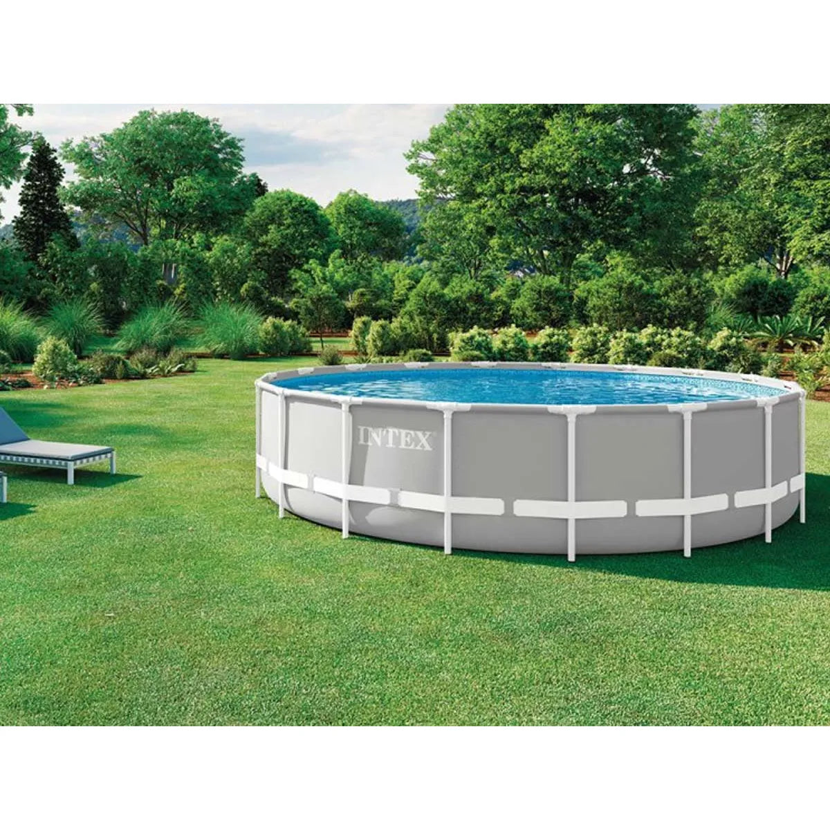 Intex Prism Frame Piscina Redonda Ø5.49x1.22m PVC Triple Capa