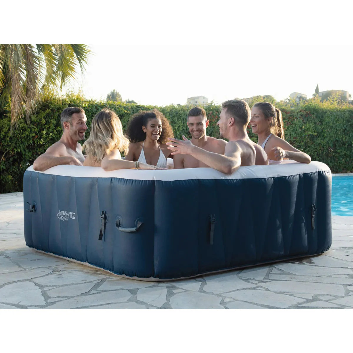 Spa Gonflable Infinite Spa Champion Carre Bulles 6 Places MKR00014354516