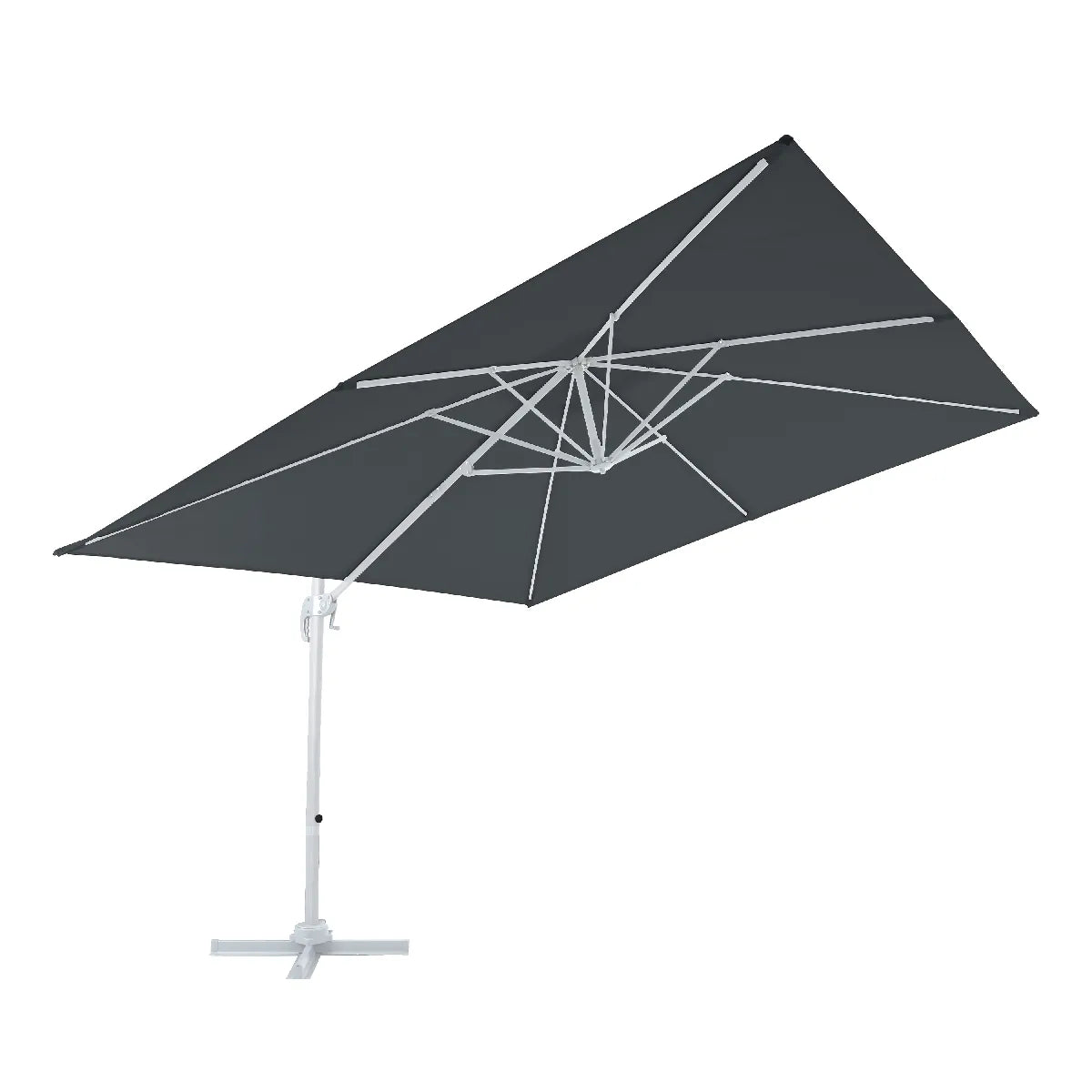 Axi House AXI Nima Parasol Rectangular 300x300 Cm Blanc Gris