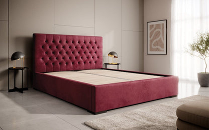 Designer Polsterbett Chester mit Stauraum, Modernes Design