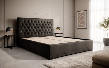 Designer Polsterbett Chester mit Stauraum, Modernes Design
