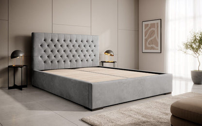 Designer Polsterbett Chester mit Stauraum, Modernes Design