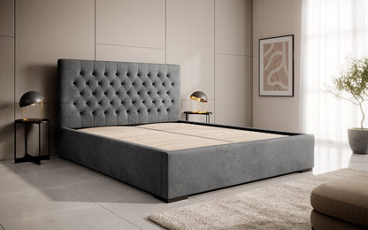 Designer Polsterbett Chester mit Stauraum, Modernes Design