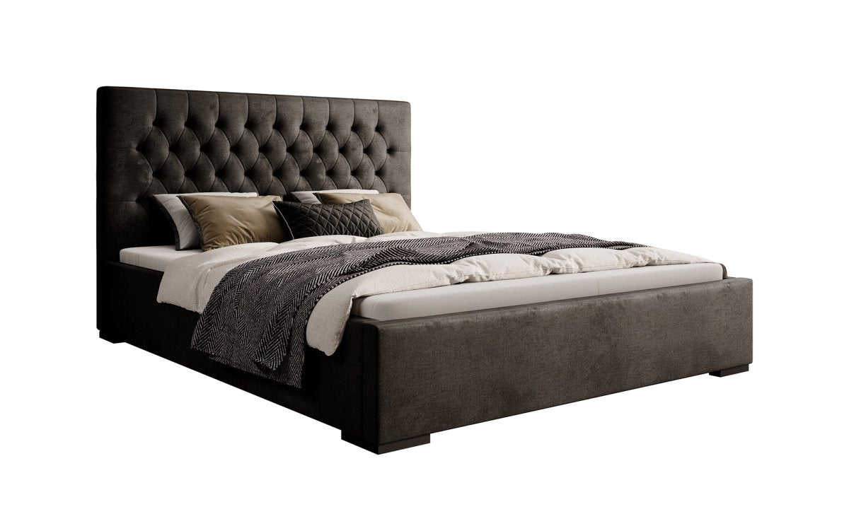 Designer Polsterbett Chester mit Stauraum, Modernes Design