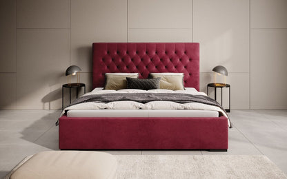 Designer Polsterbett Chester mit Stauraum, Modernes Design