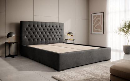 Designer Polsterbett Chester mit Stauraum, Modernes Design