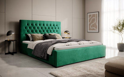 Designer Polsterbett Chester mit Stauraum, Modernes Design