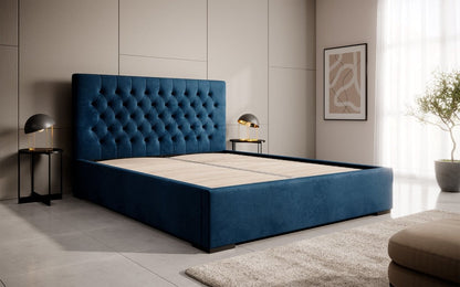 Designer Polsterbett Chester mit Stauraum, Modernes Design