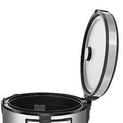 Home Star Cuiseur 5L Inox LED y Mantener Caliente Negro/Plata