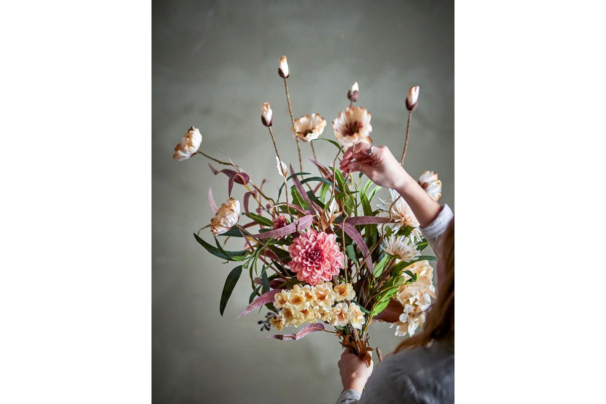 Luxusbetten24 Noa Künstlicher Blumenstrauß Sanfte Naturtöne