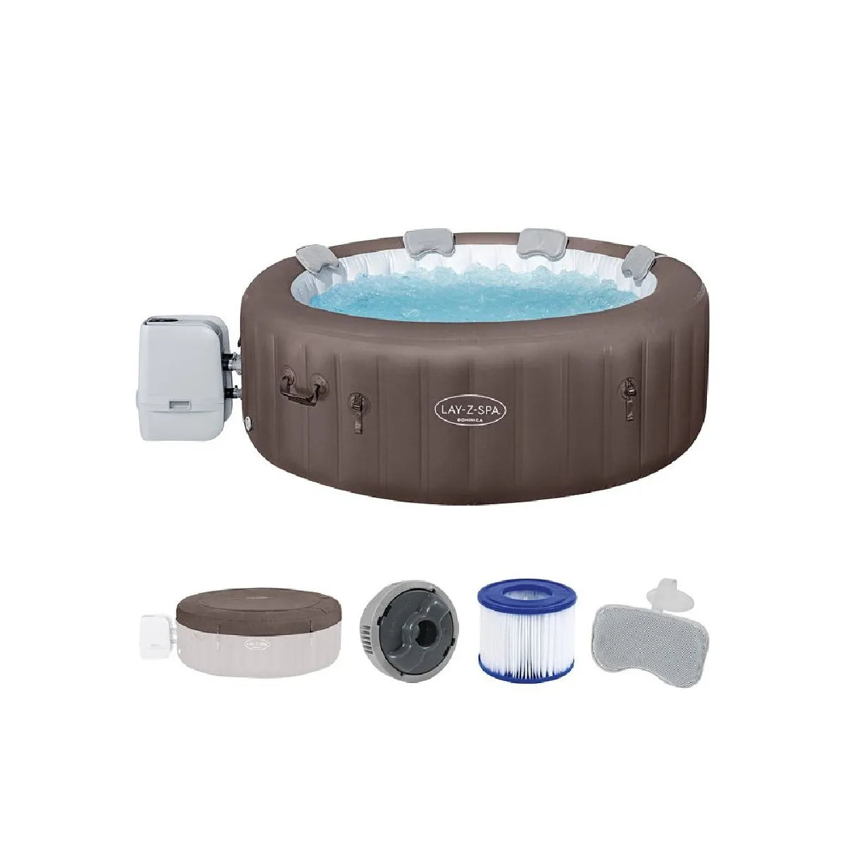 Spa Gonflable Bestway Lay-Z-Spa Dominica HydroJet Rond 6 Places MKR00014745728