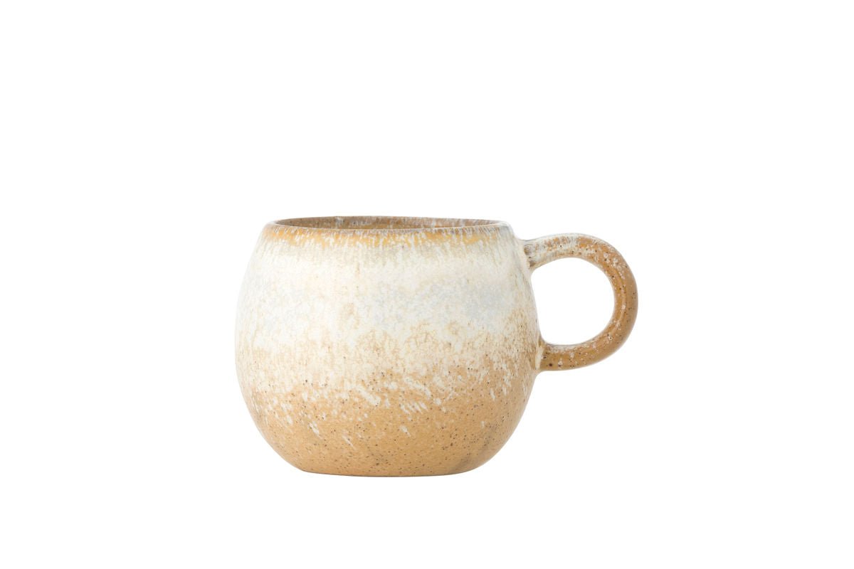 Luxusbetten24 Soléa Espressotasse aus Steingut, Braun, für Espresso
