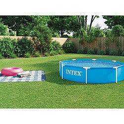 Intex Metal Frame Piscina Tubular Resistente 2,44 m x 0,51 m Azul