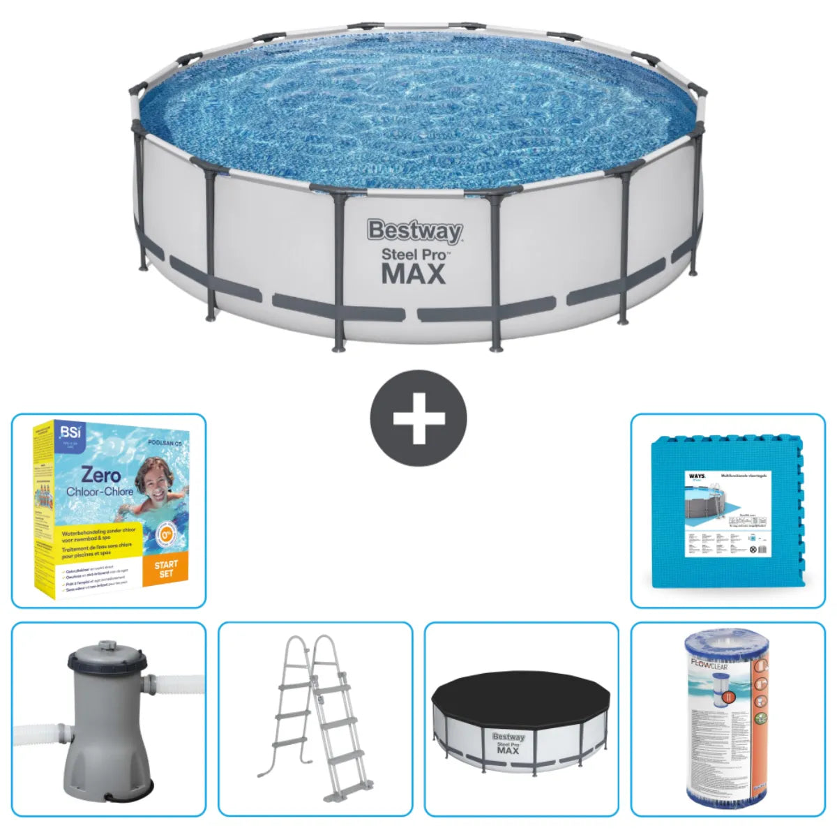 Piscine Tubulaire Ronde Bestway Steel Pro MAX MKR00011655714