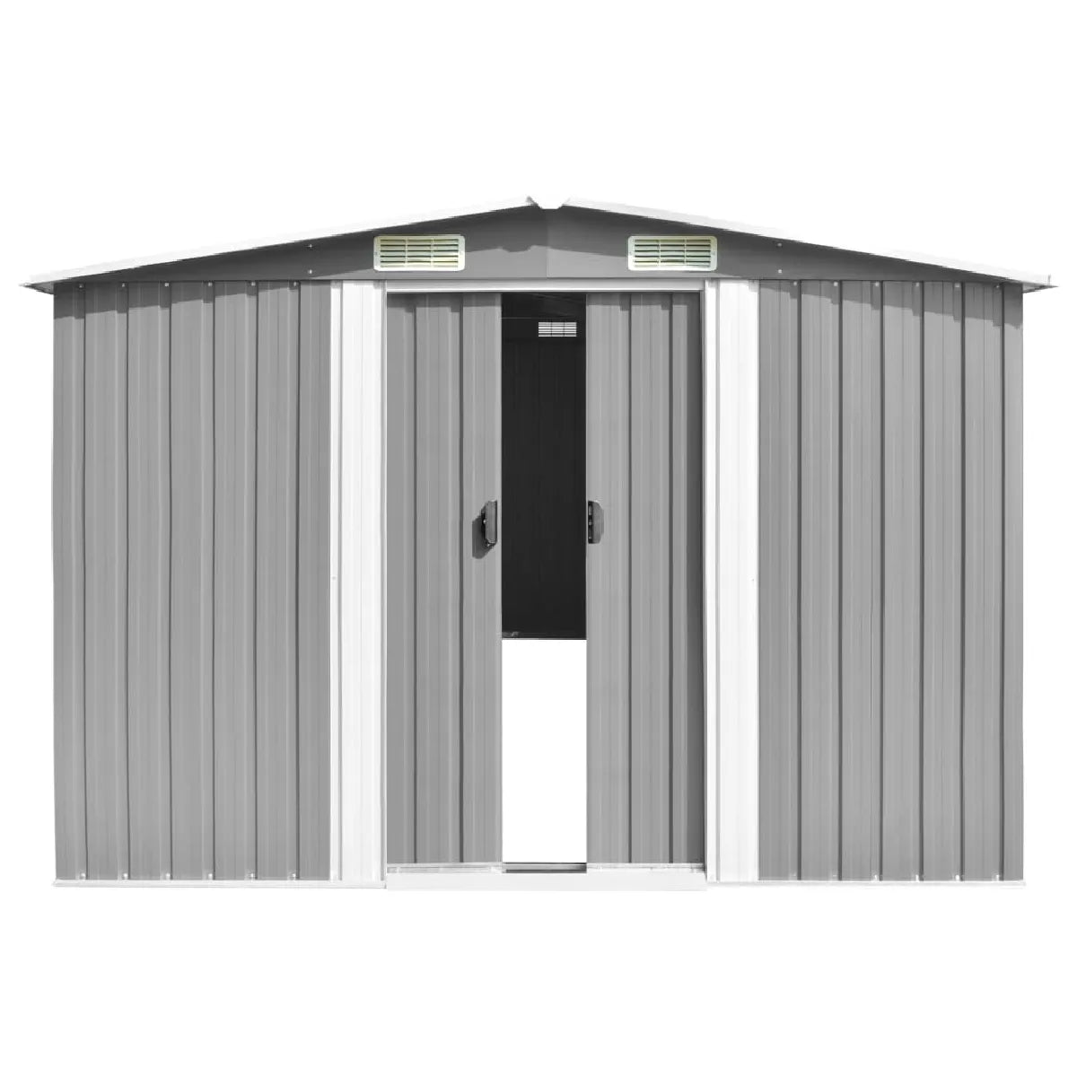 Abri de Jardin Métal Acier Galvanisé Gris MKR00008324441