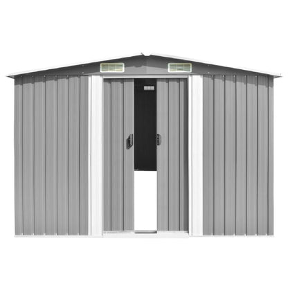 Abri de Jardin Métal Acier Galvanisé Gris MKR00008324441