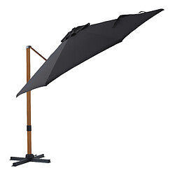 Axi House Cyrus Parasol Rectangular Aluminio Duradero 300 cm Marrón/Gris