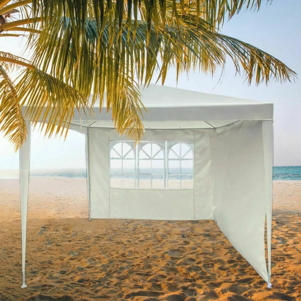 Aktive Tonnelle Acier Crema 270x270cm