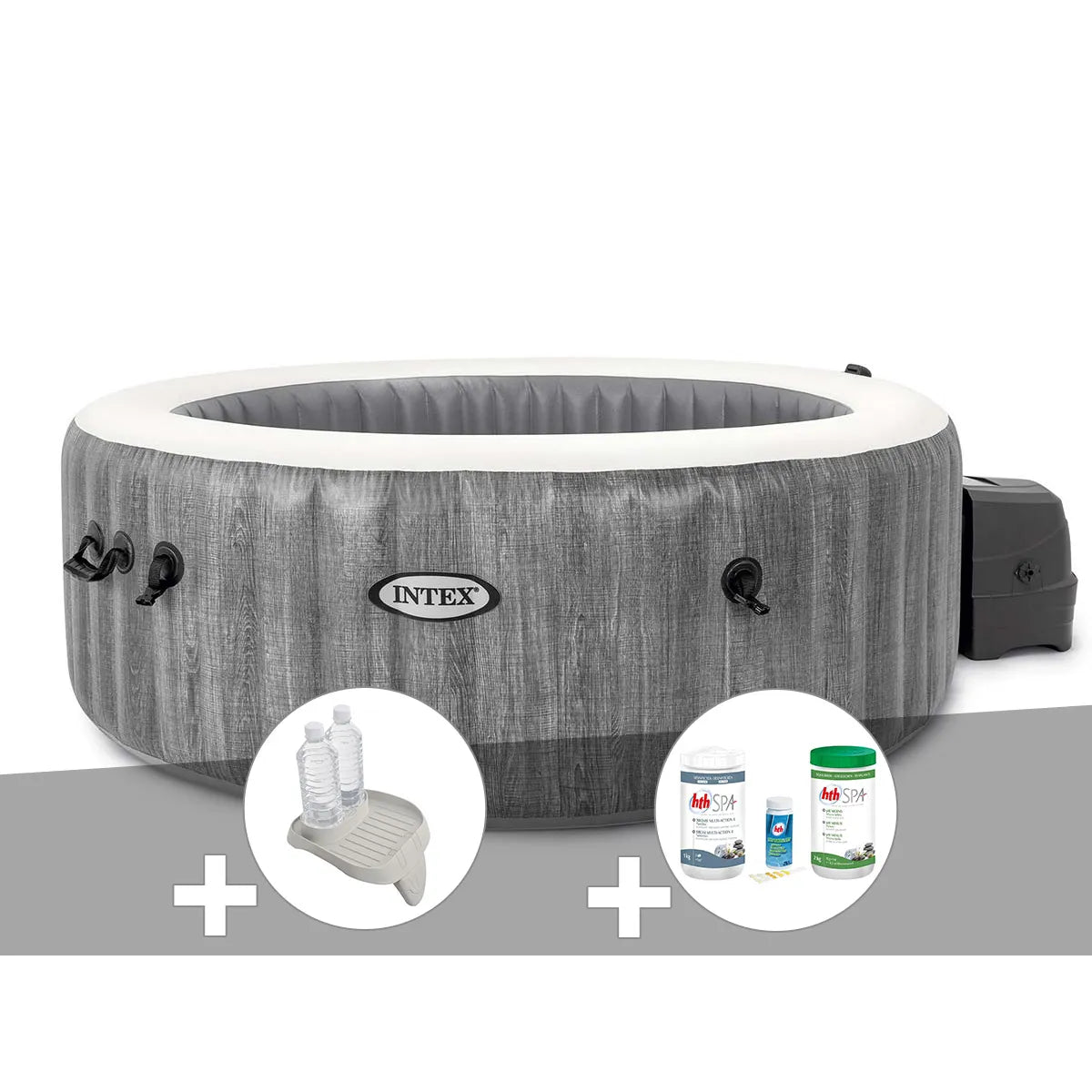Kit Spa Gonflable Intex PureSpa Baltik Rond Bulles 4 Places MKR00014316468