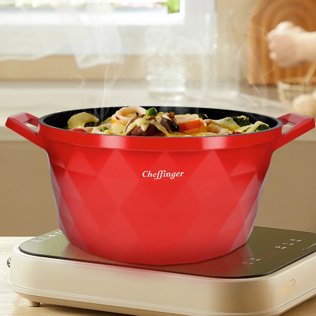 Marmite Aluminium 28cm Cheffinger Rouge MKR00011346603