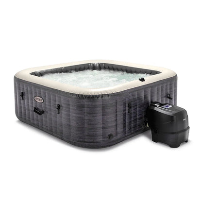 Spa Gonflable Intex PureSpa Ardoise Carré Bulles 4 Places MKR00014316449