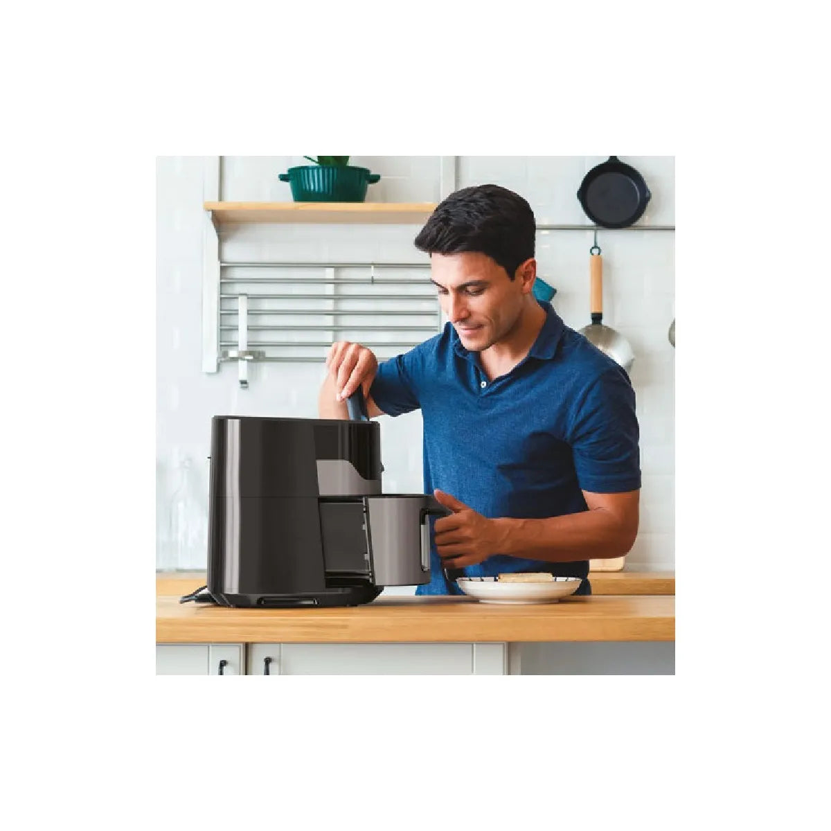 Black & Decker BXAF6500E Airfryer 6.5L sin Aceite Negro