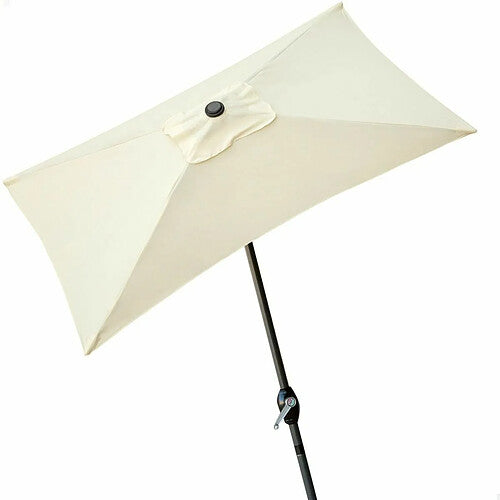 Aktive Parasol Rectangular Crema de Jardín