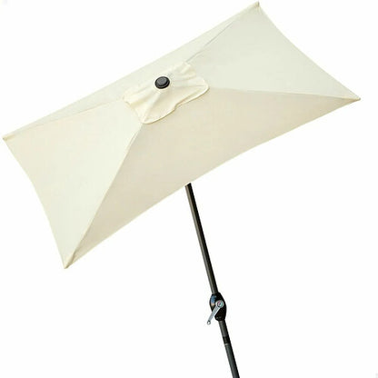 Aktive Parasol Rectangular Crema de Jardín