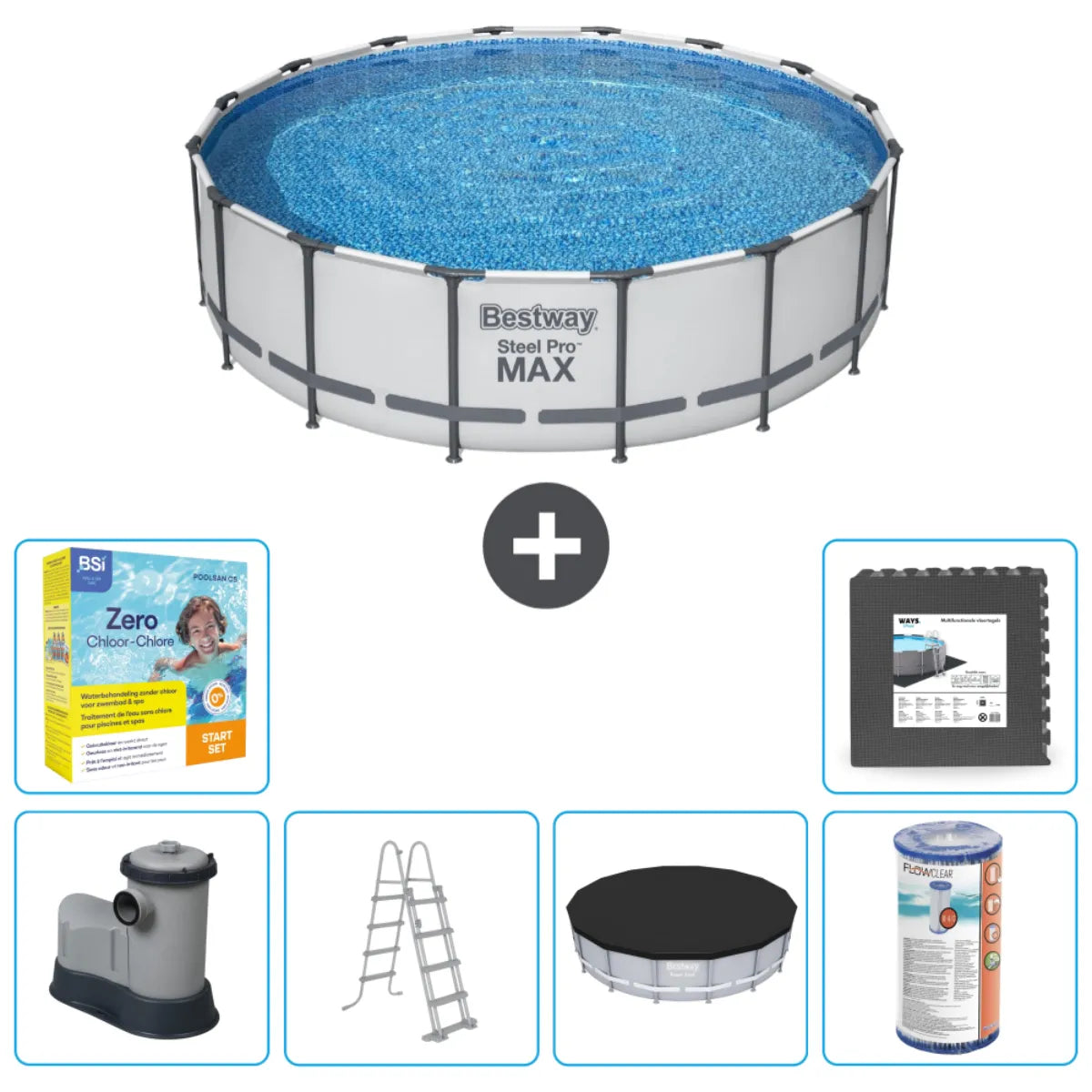 Piscine Tubulaire Ronde Bestway Steel Pro MAX MKR00011655898