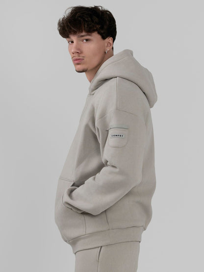 Comfrt Travel Essentials Hoodie Superweich Baumwollmischung Oversized Moss