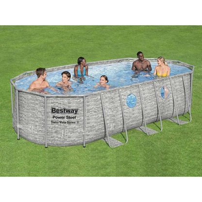 Bestway Piscina SwimVista con Ventanas 5,49x2,74x1,22 m