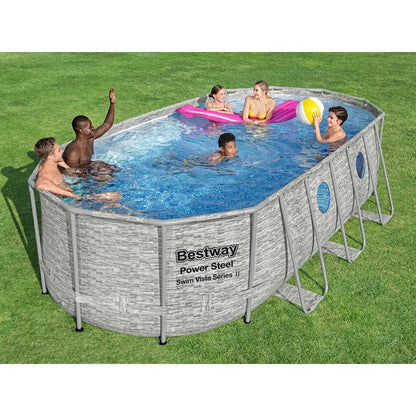 Bestway Piscina SwimVista con Ventanas 5,49x2,74x1,22 m