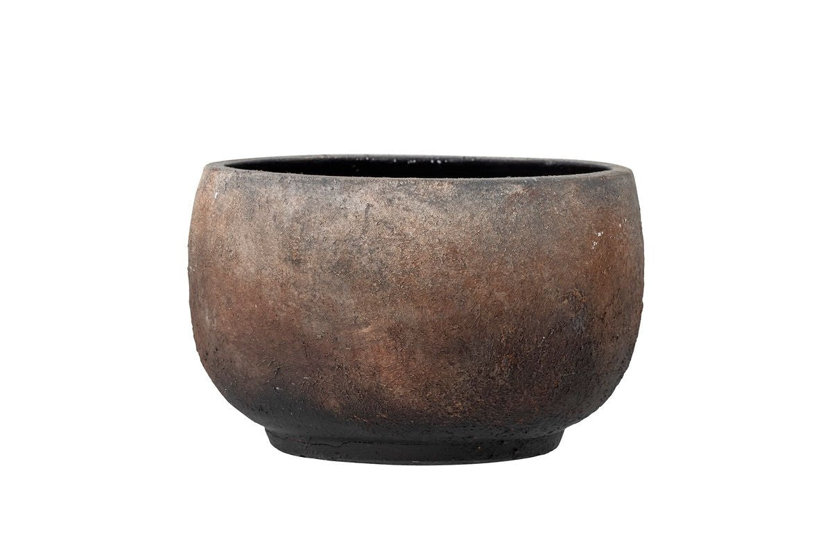 Deko-Blumentopf Kalymnos – Rustikales Terrakotta-Design in Braun