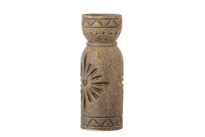 Luxusbetten24 Terra Vase Braunes Steingut