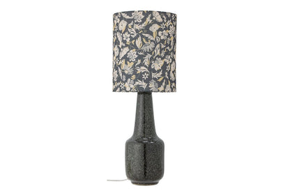 Bloomi Tischlampe Mit Blumenschirm, Modern Eleganter Stil Schwarz‑Grau