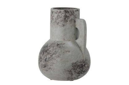 Luxusbetten24 Grounded Keramikvase Grau Eleganz Dekor