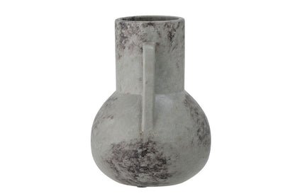 Luxusbetten24 Grounded Keramikvase Grau Eleganz Dekor