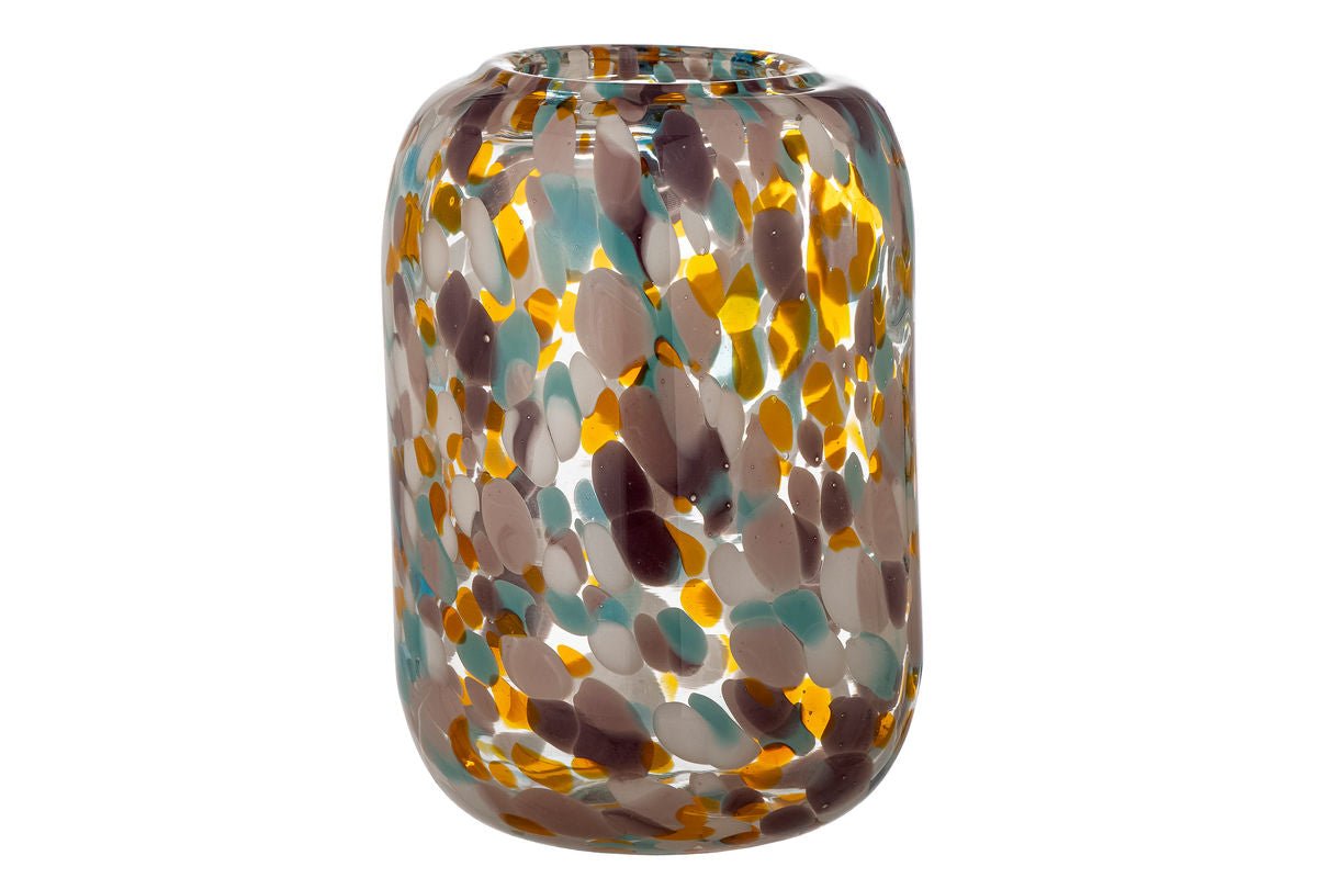 Luxusbetten24 Virela Vase Buntes Glas Bunt
