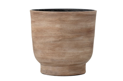Luxusbetten24 Serino Dekoblumentopf Rustikales Terrakotta-Design Braun Kompakt Elegant